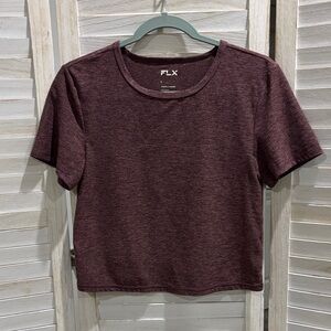 FLX Women's Burgundy Short Sleeve Tee